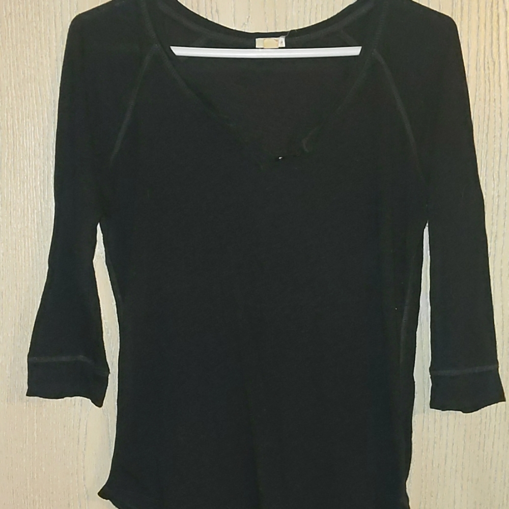 Charcoal grey 3/4 sleeve top